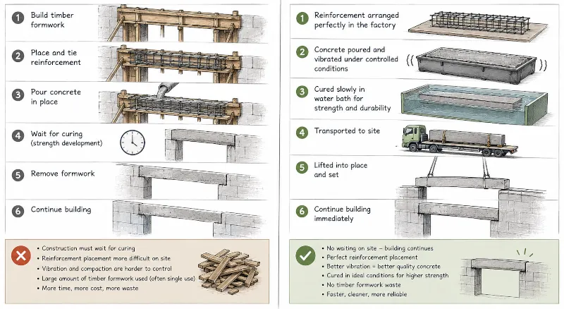 prefabricated process